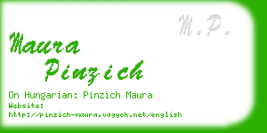maura pinzich business card